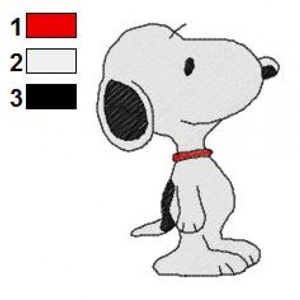 Snoopy Embroidery Design 3